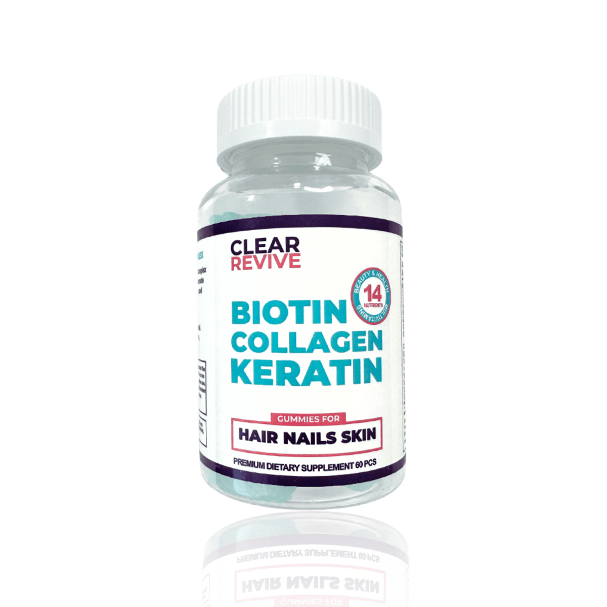 Clear Revive Biotin, Collagen & Keratin Gummies - Clear Revive