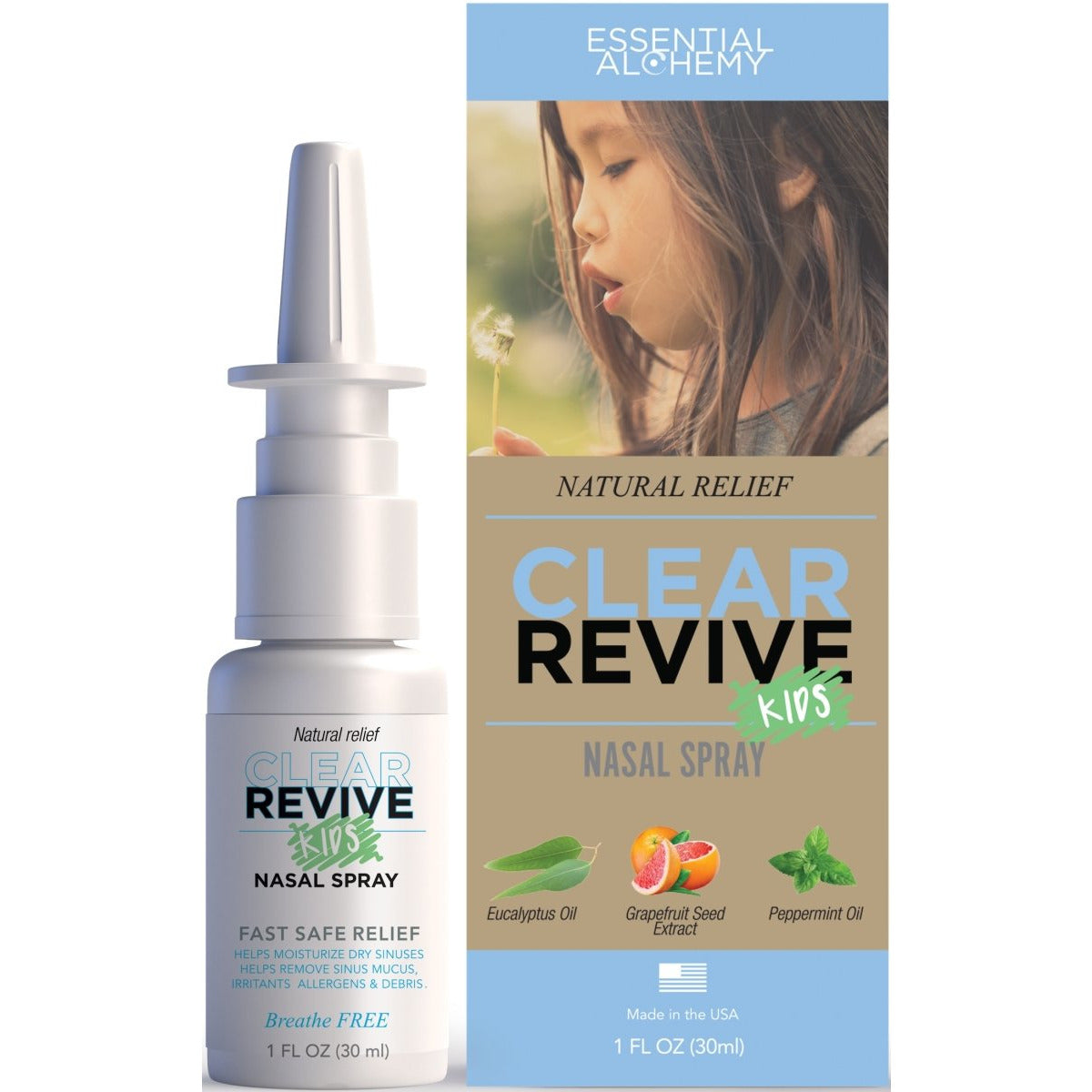 Clear Revive Kids All Natural Nasal Spray - Clear Revive